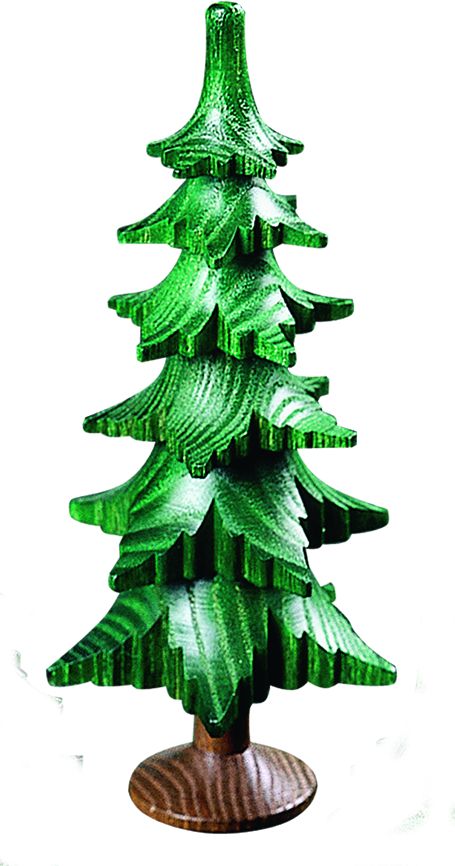 Richard Glaesser Baum, 6 Kränze mit Stamm, aus Seiffen im Erzgebirge