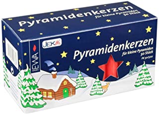 Pyramidenkerzen rot - Durchmesser 14 mm