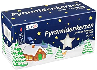Pyramidenkerzen weiß - Durchmesser 14 mm