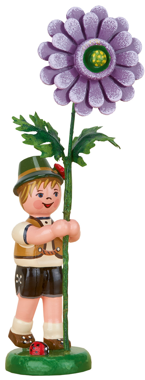 Hubrig Blumenkind Junge mit Dahlie