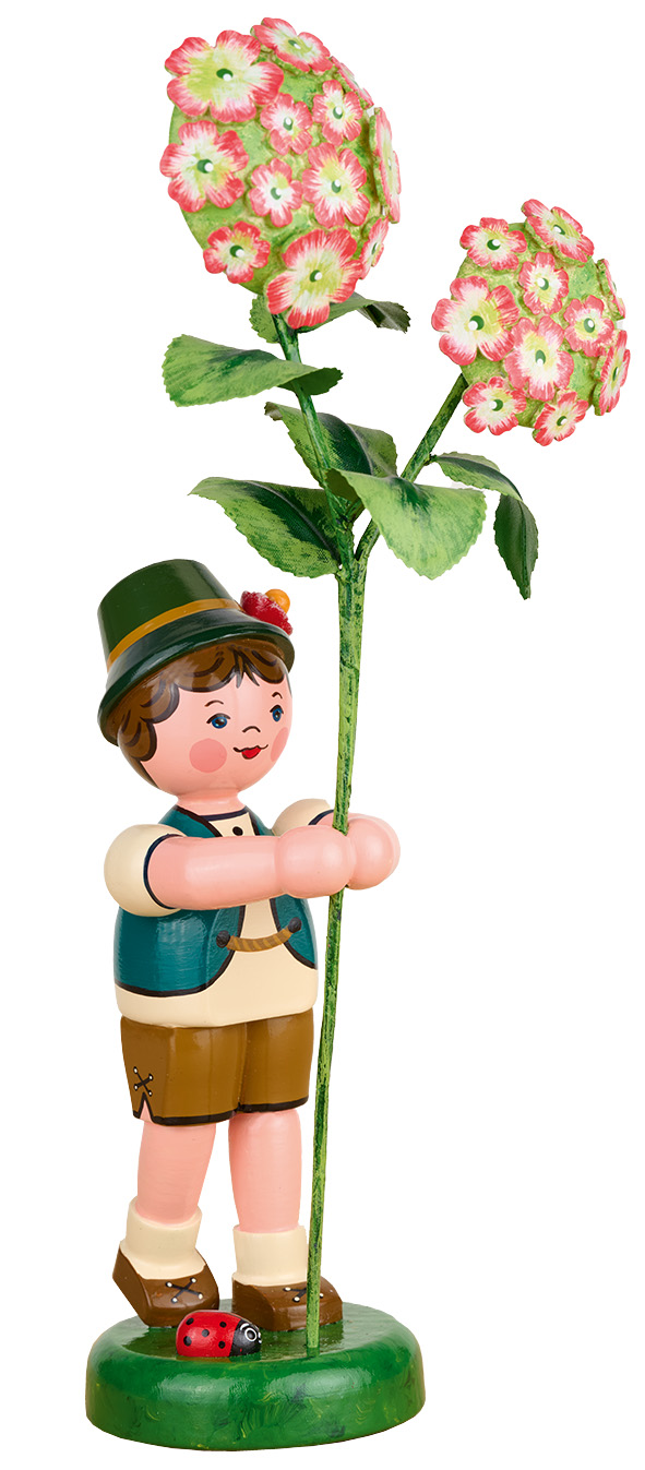 Hubrig Blumenkind Junge mit Hortensie 24 cm,
Neuheit 2025