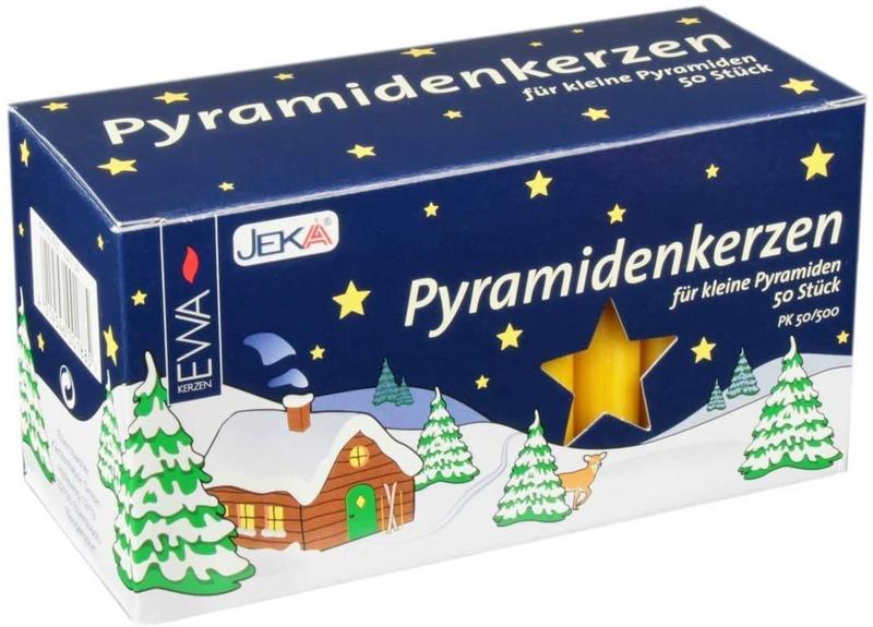 Pyramidenkerzen natur - Durchmesser 14 mm